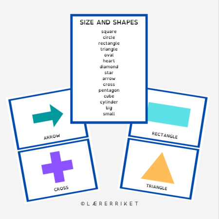 Flashcards - Size and shapes