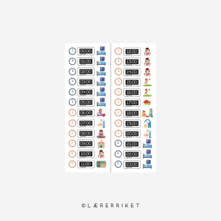 klokke, digitalklokke, oversikt, digital klokke, elever, skole, undervisning, forskjell mellom natt og dag